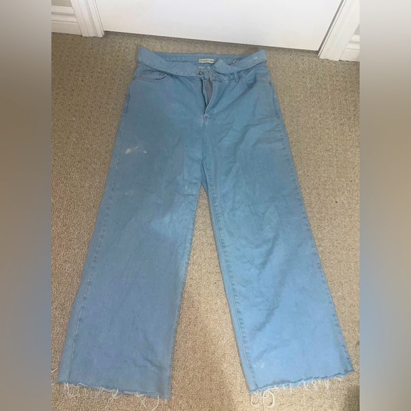 Wide Leg blue denim jeans - Picture 1 of 4
